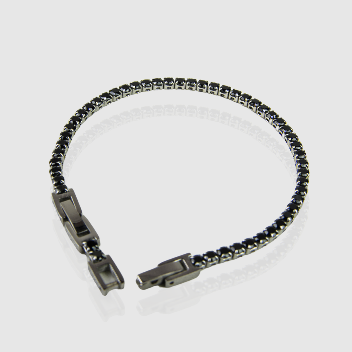 Bracciale tennis zircone nero