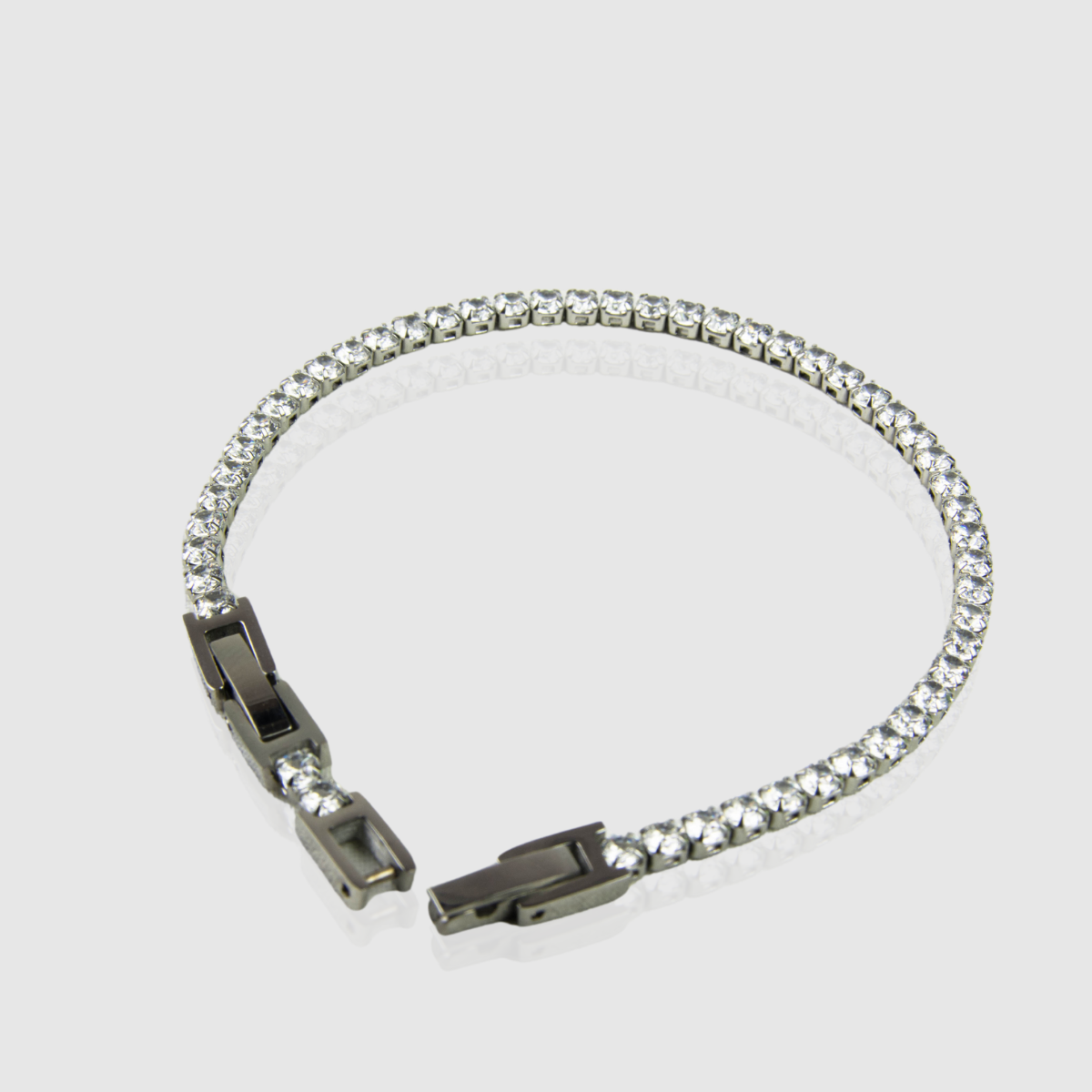 Bracciale tennis zircone bianco 2mm