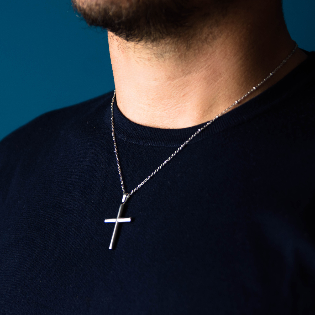 Collana crucifix minimal